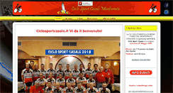 Desktop Screenshot of ciclosportcasale.it